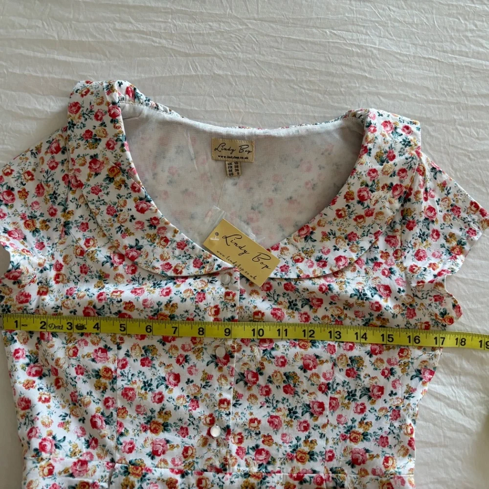 NWT Lindy Bop Floral Dress Small - Picture 9 of 13